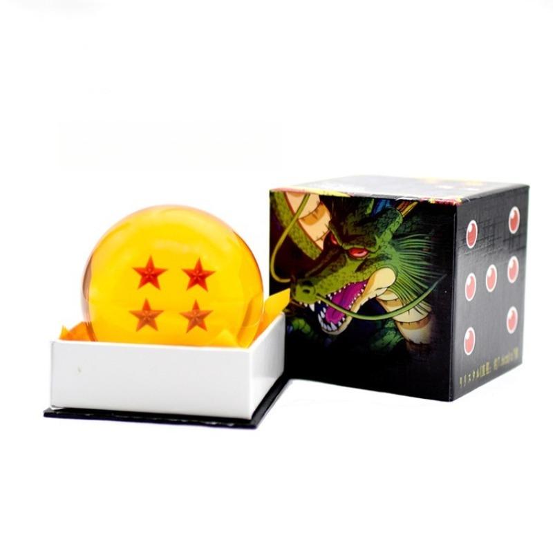 7.6Cm Large Dragon Ball Crystal Balls Set 1-7 Stars Anime Collectible Model Desktop Ornament Gift For Gift Box