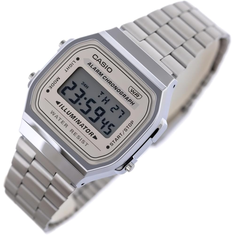 Casio Unisex Adult Quartz Watch Beige Bracelet