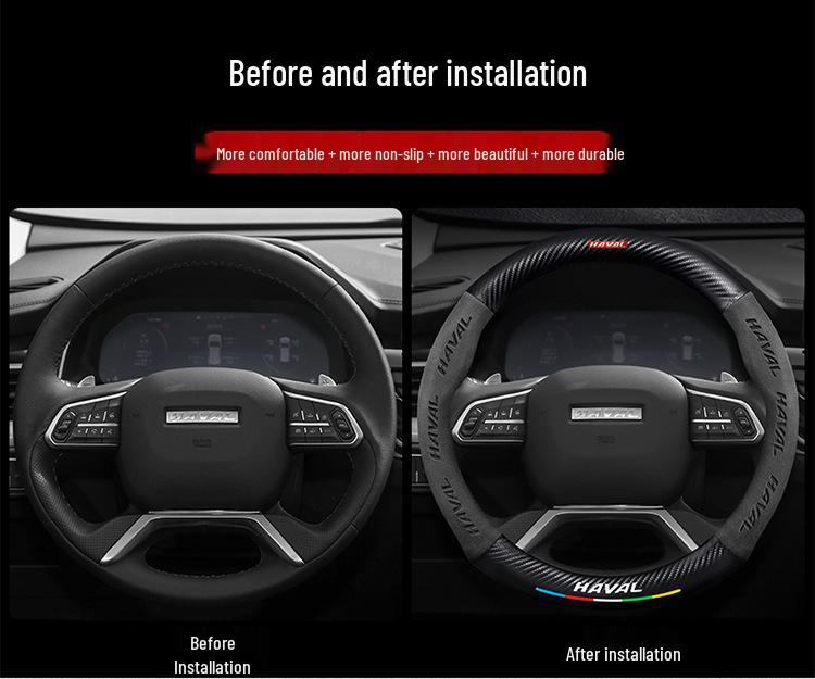 Haval Lenkradbezug für Shenshou H9, Big Dog, H6 National Tide Edition, M6, Chitu, F7X - Wildleder-Finish