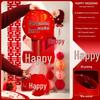 Red Xi Character Lanterns: Wedding Photo Props & Room Decorations