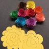 100pcs (Large Size 50pcs Small Size 50pcs) Rose Paper Stickers Mixed Color Origami DIY Craft Paper Wrapping Paper Tissue Paper