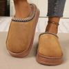 Cotton Slippers for Couples Indoor, Home Plush Winter Home Anti Slip Women's Warm Men's Slippers Autumn and Winter