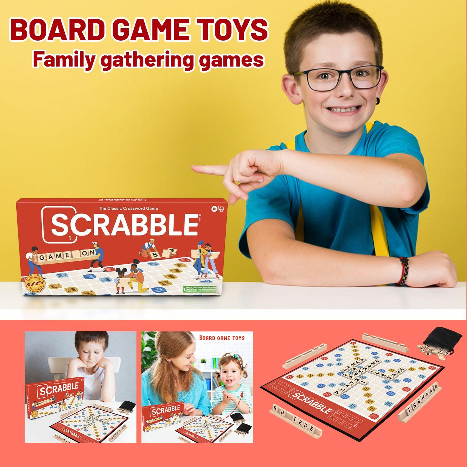 

Пазл на сопоставление букв шахматной доски, семейная игра для вечеринки One Size