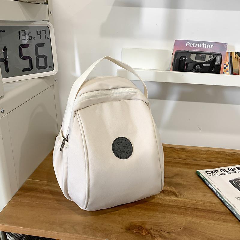 

Школьный рюкзак японский оригинальный однотонный с надписью школьный рюкзак простой и легкий рюкзак для учебы и поездок большой вместимости школьный рюкзак для отдыха нагрудная сумка белый