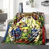 Link'S Glass Adventure Flannel Blanket Super Soft Warm Cozy Blanket For Sofa Bed Office Travel Allseason Home Decor Gift