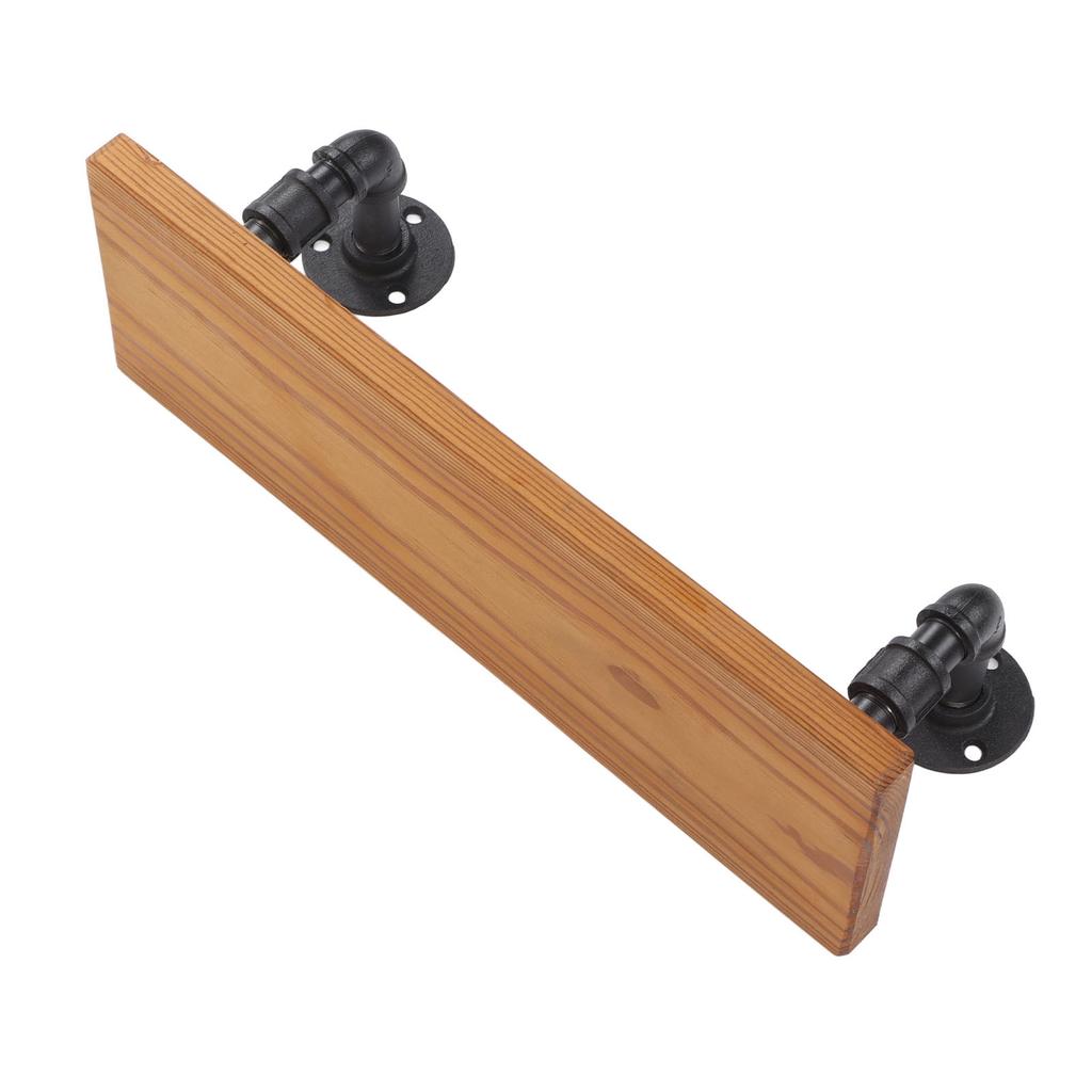Wall Mounted Shelf Solid Wood Board Wrought Iron Pipe Retro Floating Shelves Wall Shelf for Home