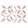Gothic Cat Eye White Gradient Lace Long Pointed Press-On Nails