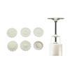 Real Shot 7pcs/set Flower Shaped Mooncake Mold 50g Cake Mold Hand Pressure Fondant Moon Cake Decorating Tools Cookie Cutter Baking Tool
