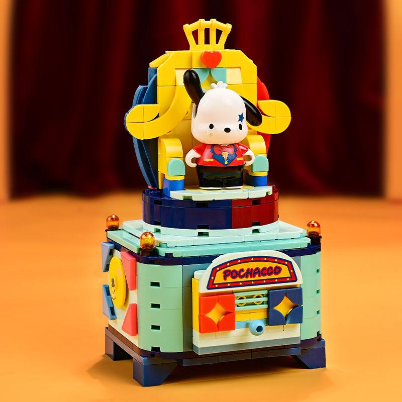 

Sanrio Keeppley Будівельні блоки Чарівний Цирк Hangyodon Pochacco Kuromi Hello Kitty Фігурка-пазл Іграшка На Різдвяні Подарунки No Box