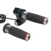 Gasgriff für den Lenker eines Elektrofahrrads, Kunststoff-Drehgasgriff, Gasgriff mit digitaler Spannungsanzeige