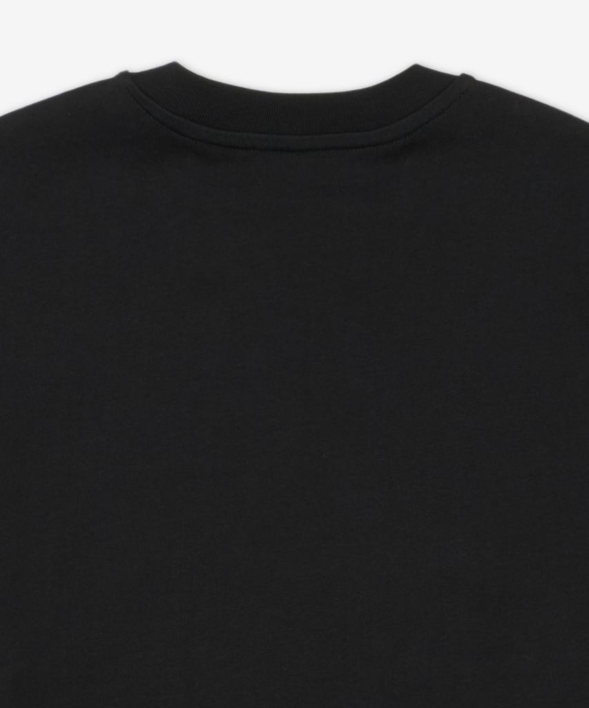 MOSCHINO Logo Crop T-Shirt - Black / Aef251Ea071005412555