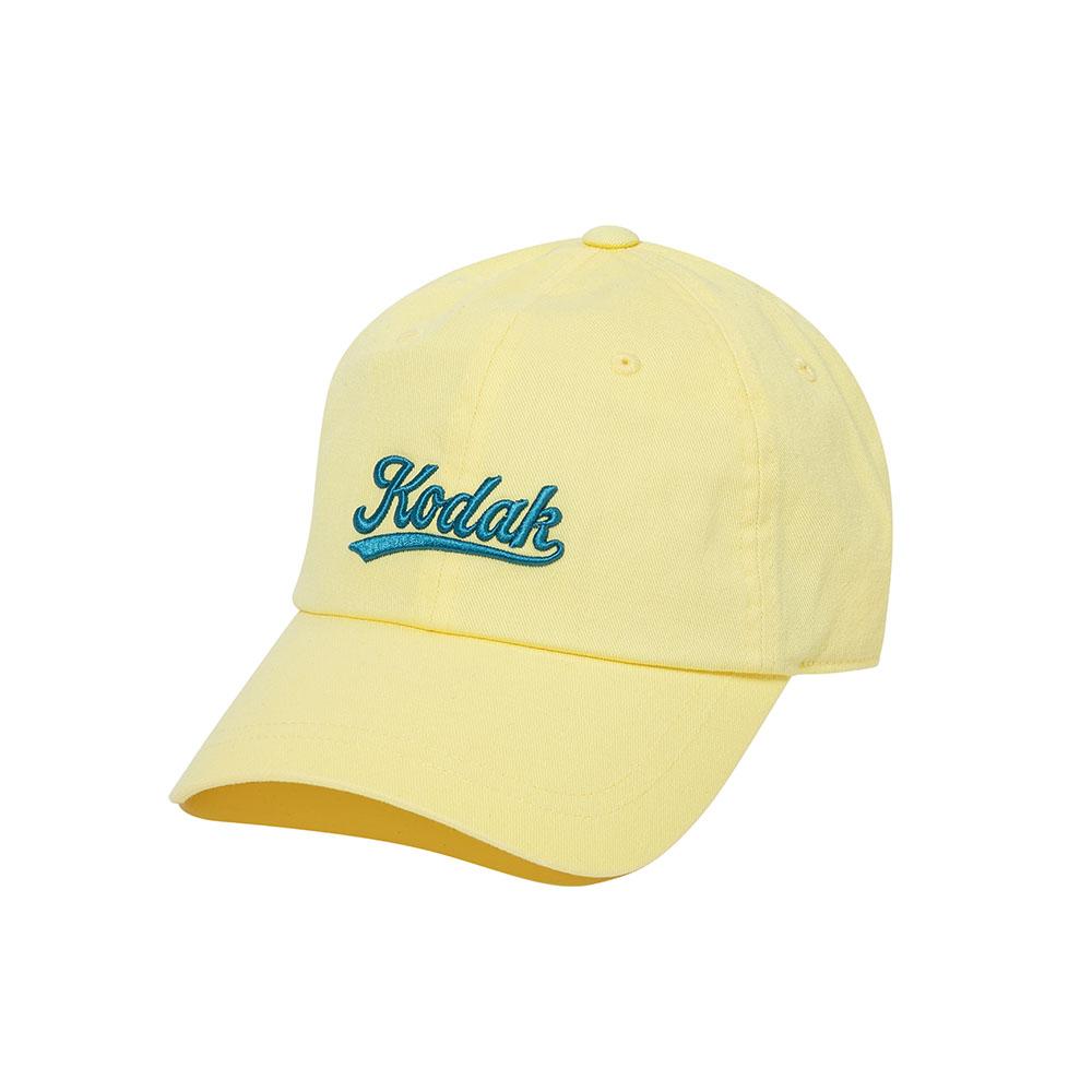 KODAK Lettering Relaxed Fit Ball Cap Yellow