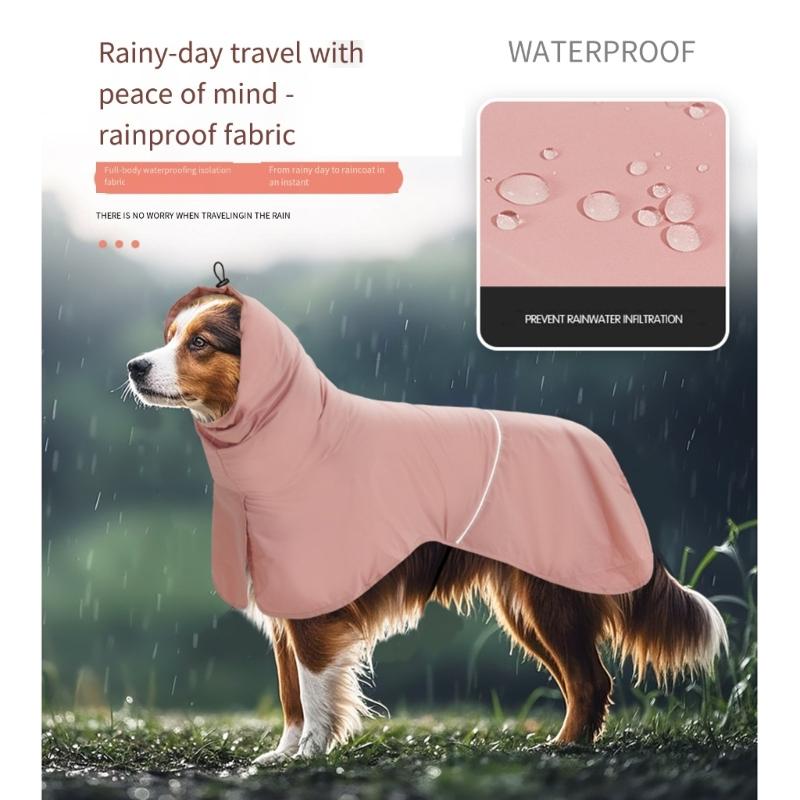 Sun Blocking Waterproof Dog Rain Coat Outdoor Walking Clothes For Small to Large Dog Beach Wear Rainy Days Adventure