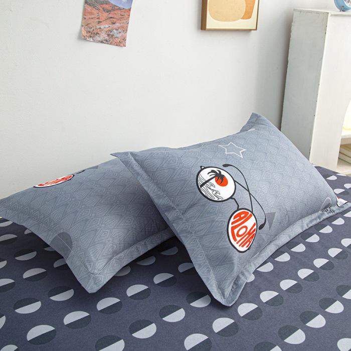 Aloe Vera Cotton Printed Pillowcase Pair, Standard Size 48x74 Cm