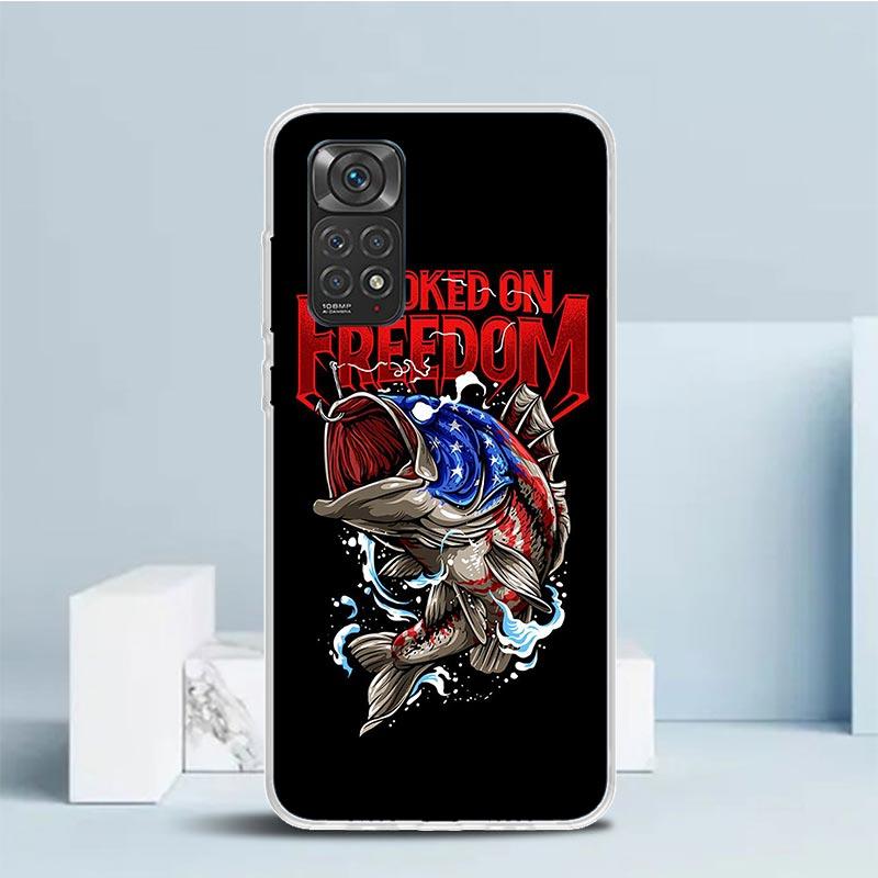 Fischereiverein Grafik Handyhülle Für Xiaomi Redmi Note 15 14 14S 13 12S 12 Pro Plus 11S 11 11T 11E 10S 10 + Weiche TPU Rückseite R