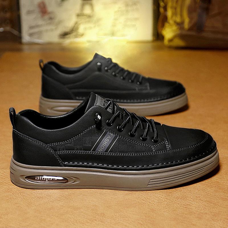 Fashion Luxury Men Genuine Leather Shoes Breathable Casual Dress Business Shoe Classic Antiskid Wear-Resistant Flat Designer Oxford Shoe