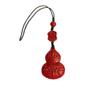 Chinese Purple Gold Sand Fu Mobile Phone Charm - Cinnabar Gourd Ruyi Pendant Key Ornament