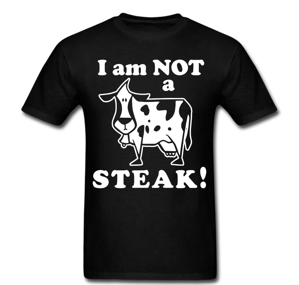 Cow I am not a steak dinner lunch milk bell farm food T shirt tee Unisex L