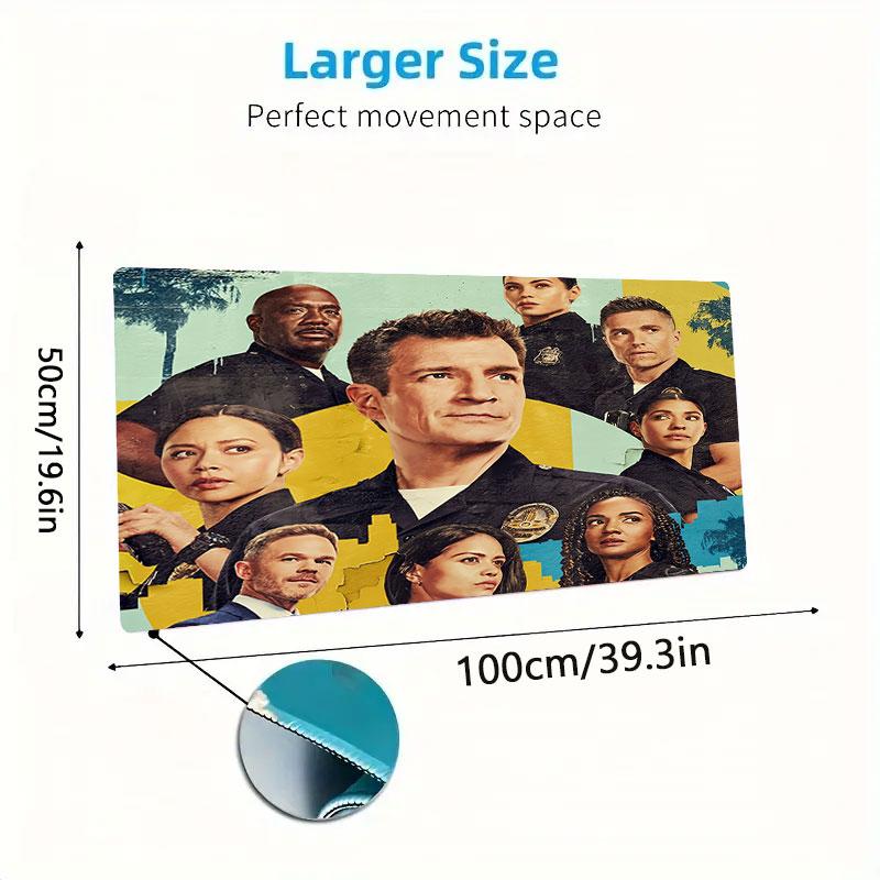 Noob Old Man Mouse Pad, Large Gaming Desk Mat, Non-slip XXL Mousepad for Laptop & Tablet, Mini PC Playmat with Stitched Edges