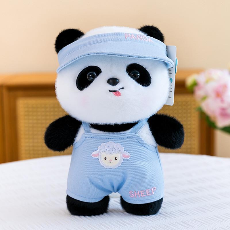 Panda Plush Toy With Dress And Hat For Childrens Gifts And Playtime