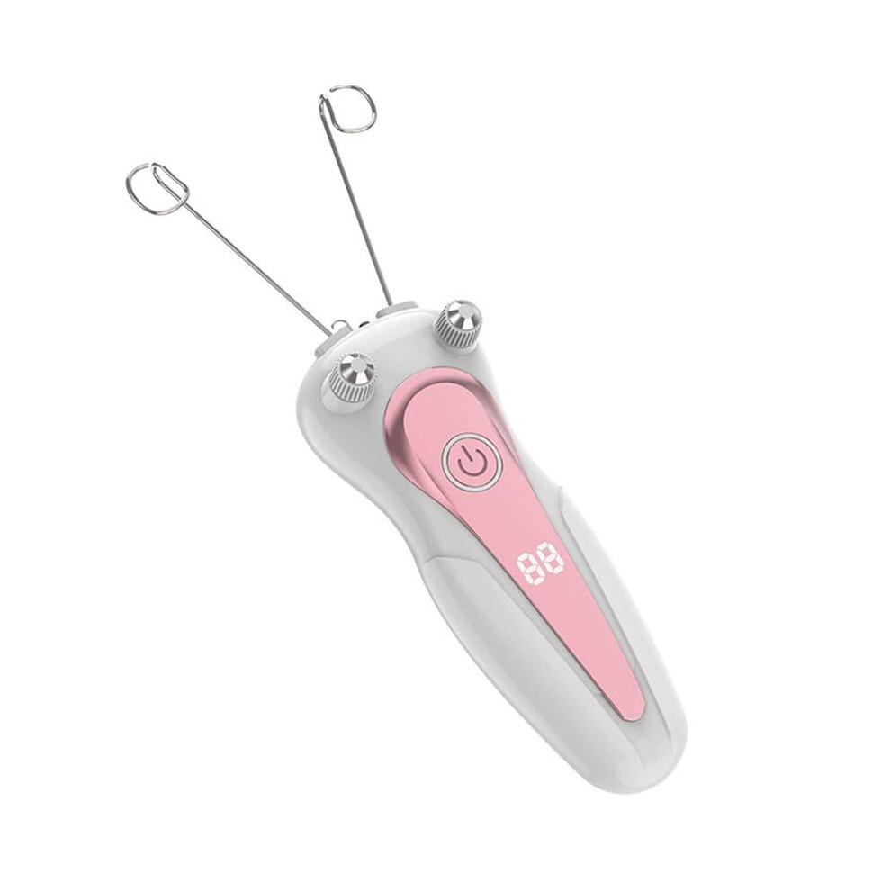 Épilateur Électrique à Fil de Coton pour Femmes, Rechargeable, pour le Visage, le Corps et les Jambes.  Épilateur avec Écran LCD.