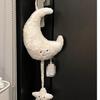 Little Bear Moon Crib Mobile - Plush Music Box Toy with Pull Ring for Qixi Festival