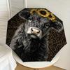 1PC Cow Sunflower Umbrella-8-Rib Reinforced, Automatic Open, Lightweight & Durable, Cute Fashion Accessory for Outdoor-P28
