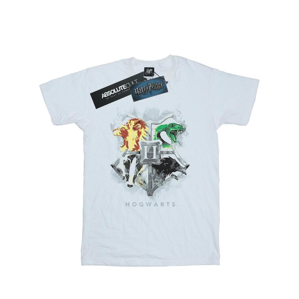 Harry Potter Mens Hogwarts Painted Crest T-Shirt