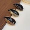 Curved Banana Shape Banana Hair Clip Spring Hinge Vertical Hair Clip Hair Claw Clip  Half Up Styles