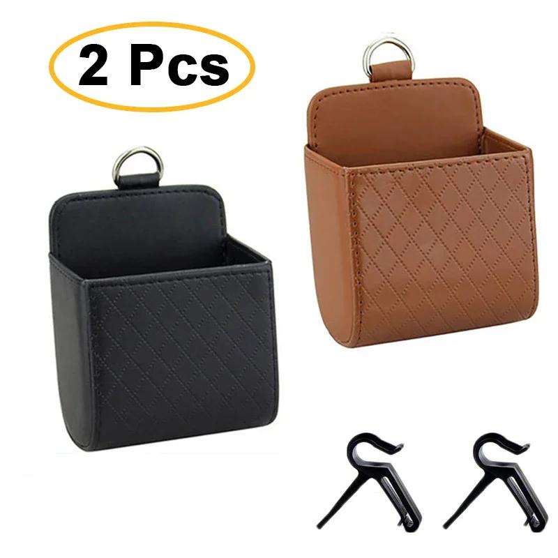 Universal Car Air Vent Storage Bag Organizer Auto Air Outlet Phone Storage Box Multifunctional Interior Car Pocket Organization