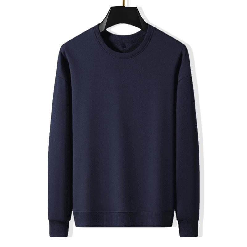 

Свитер с круглым вырезом из чистого хлопка для мужчин и женщин, однотонная свободная повседневная спортивная куртка большого размера с длинным рукавом 8XL