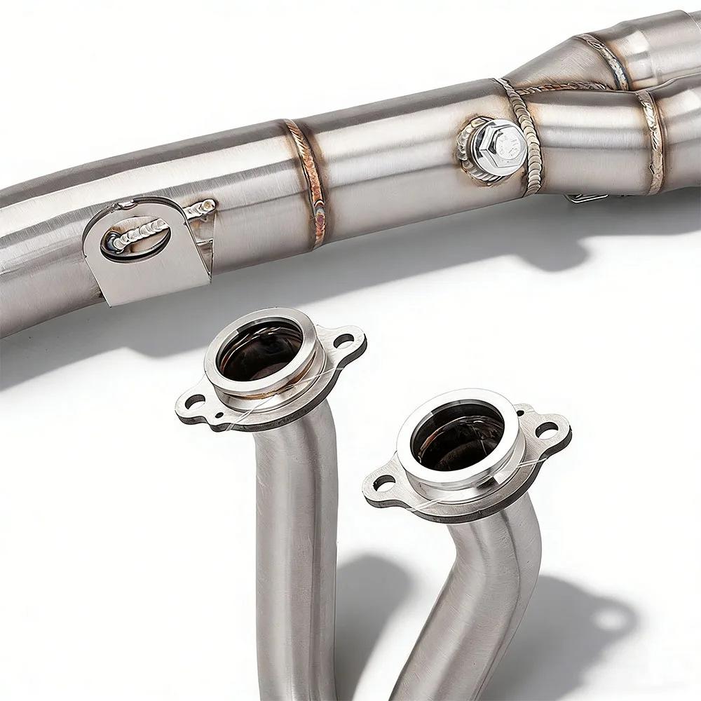 Motorcycle XL750 Exhaust Connect Front/Middle Section, Non-Destructive Install, 2023-2025