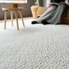 Sayan Sayan Mono Ibul Quilted Kusumi Washable Rug/Baby Mat with Floor Heating, 95x140cm, 1 Tatami Mat, Milk Fog White