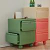 Nordische Kunststoff-Nachttische Schubladen Design Minimalistischer Nachttisch Schlafzimmer Mobiler Tisch Schlafzimmermöbel