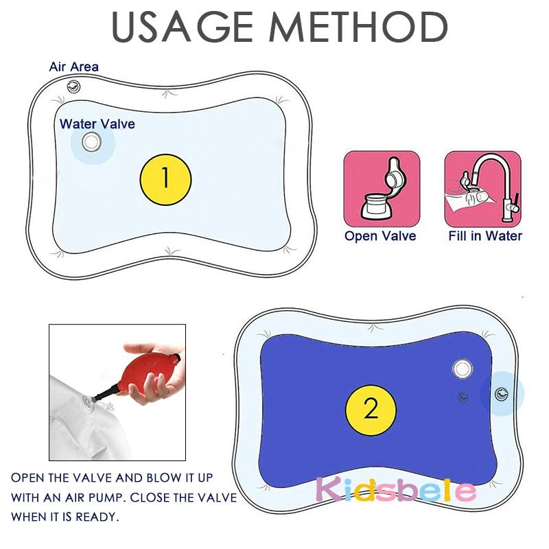 Baby Water Play Mat Tummy Time Toys For Newborns Playmat Pvc Toddler Fun Activity Inflatbale Mat Infant Toys Seaworld Carpet