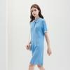 New FILA SS24 Short-Sleeved Dresses Women's Serene Sky Blue F11W421311FBU