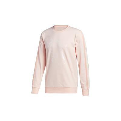 Dekorieren Cr Basketball Lässig Sportlich Gestreift Rundhals Sweatshirt Herren Oberteile Pink GU0508