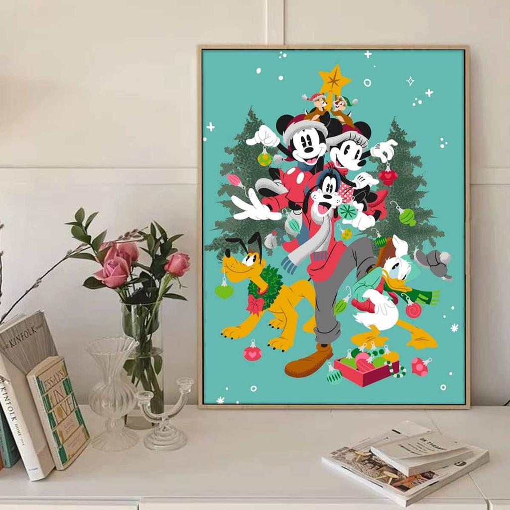 DIY Diamond Painting Mickey Mouse Clubhouse Cross Stitch Kit Mosaic Art Diamond Painting Full Circle Diamond Home Decoration