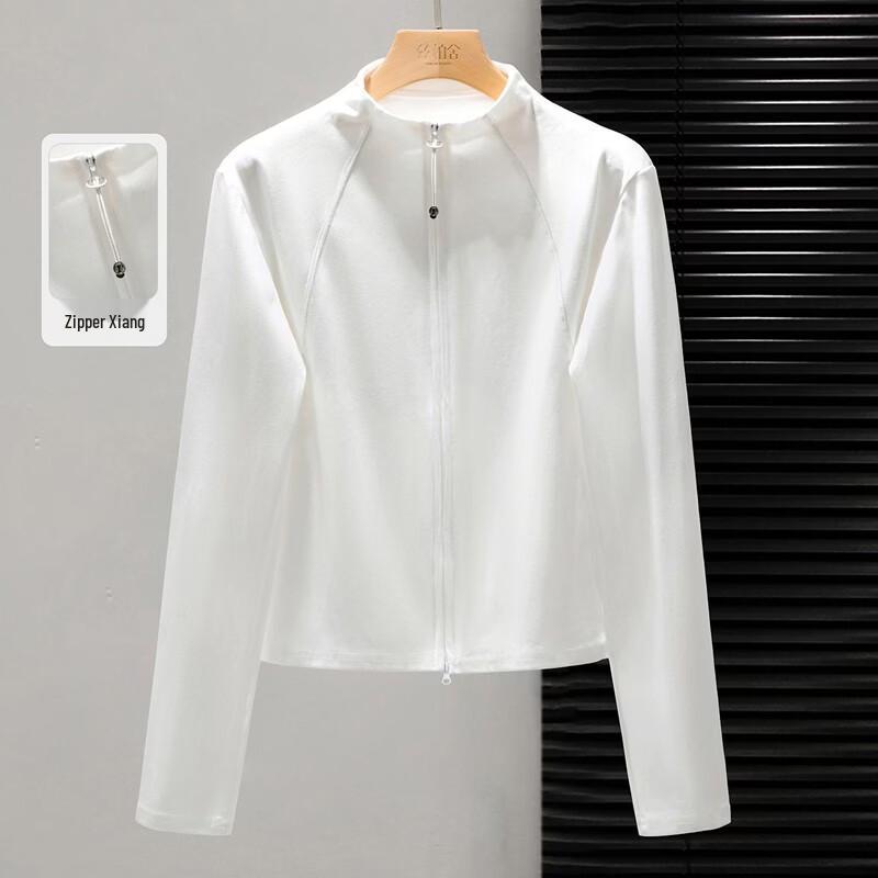 Women s Solid Long Sleeve Slim-Fit Base Layer Top S