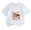 Kids Boys Girls 100% Cotton Crew Neck Short Sleeve T-Shirt Cute Cartoon Summer Beach Vacation Print Soft Casual Pullover Tee For Toddlers Children Dai
