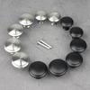 304 Stainless Steel Black Round Single Hole Drawer Handle