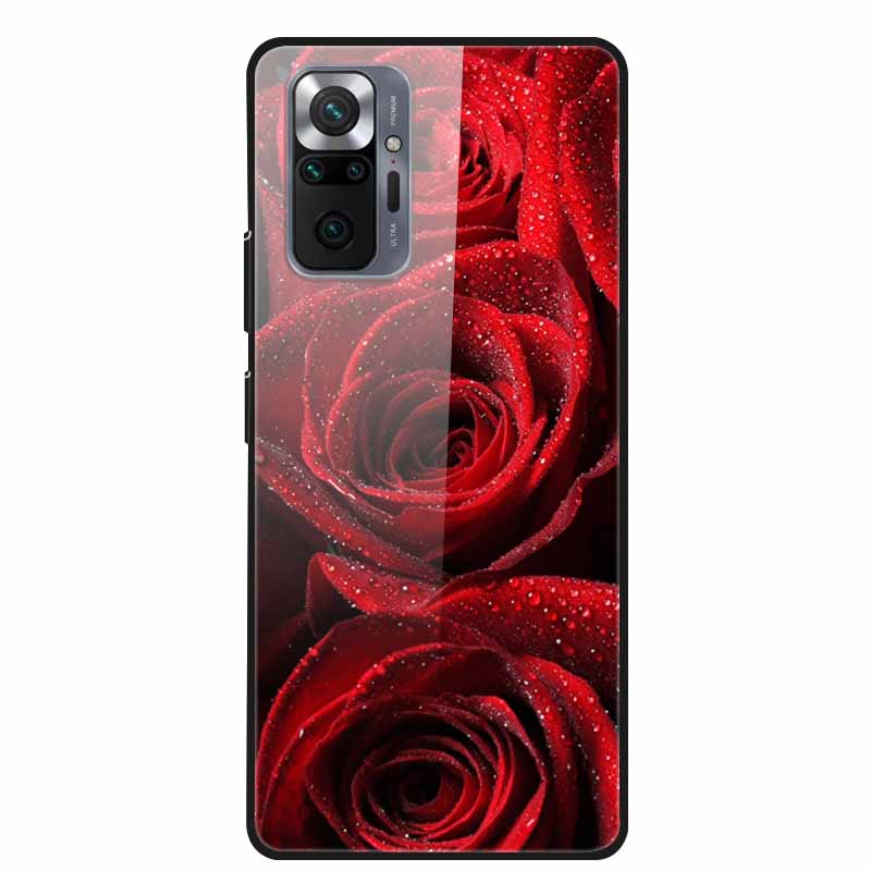 Tempered Glass Colorful Cover For Xiaomi Redmi Note 10 Pro Case Hard Shockproof Funda for Redmi Note10 / Note 10Pro Cases Shell