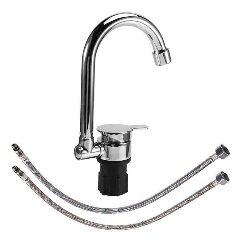 Reliable-Camper Kitchen Faucet Replacement Accessories-RV Sink Faucet Calf& Hot Water Mixer For Home, Caravan, Yacht,Boat