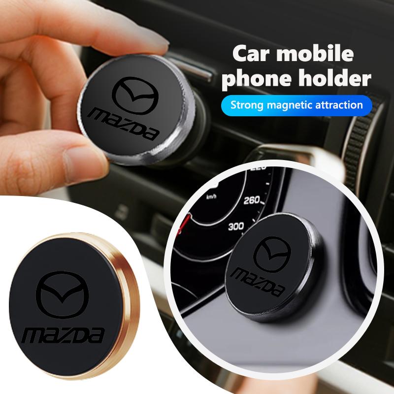Supporto per Telefono con Logo Auto in Lega Magnetico Supporto GPS Accessori Per Mazda 3 CX3 CX4 CX5 CX7 CX8 CX9 CX30 RX7 Atenza Axela