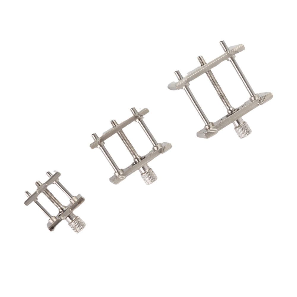 3pcs Silver Watch Movement Holder Metal Material Movement Fixed Base  Watch Repair