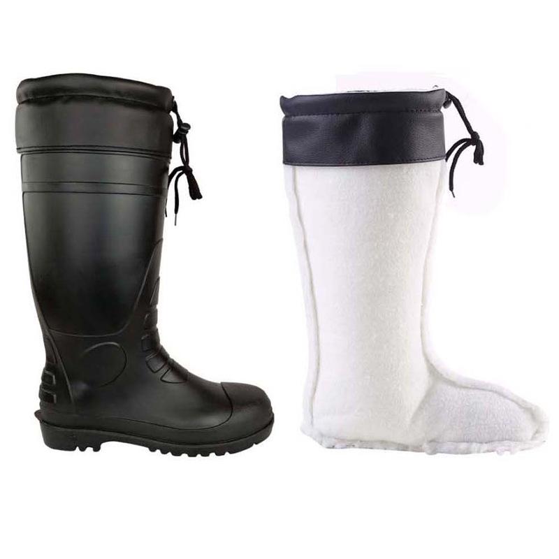 High-Top Cotton Winter Work Boots: Warm, Anti-Smash, Puncture-Resistant, Anti-Slip, Oil-Resistant, Steel Toe and Sole, Waterproof.