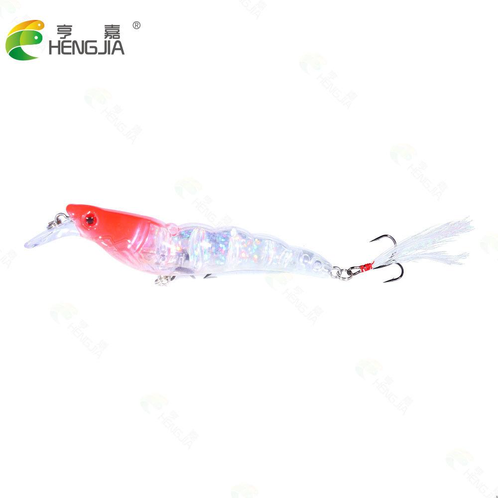 

Minnow Fishing Lure for Bass and Minnow, Minnow Lua Bait, All-Attack Shrimp, Plastic Shrimp12CM-13.3GFeather Hook Fishing Lure 12CM-13.3G