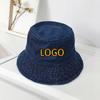 Foldable Fisherman Hat Women Summer Cotton Bucket Hat Washed Denim Bucket Hats Bob Caps Hip Hop Gorros Men Women