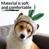 Cute Tiger Fruit Cat Plush Hat Cat Puppy Cosplay Costume Pet Accessories Adjustable Comfortable Warm Headdress Pet Headwear