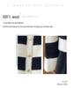 2024 Women's Color Block Pure Wool Knit Cardigan - Casual Round Neck, Loose Fit with Button Closure